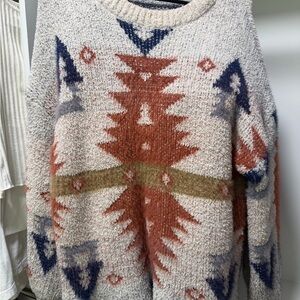 Cozy Geometric Pattern Sweater
